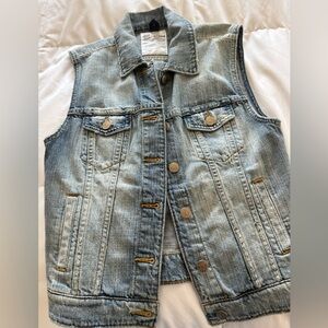 Denim Sleeveless Vest